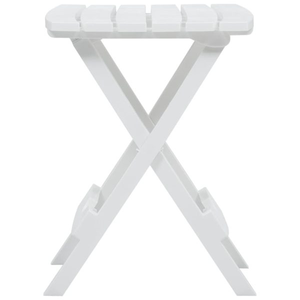 Folding Garden Table 45.5×38.5×50 cm White