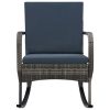 Outdoor Rocking Chair Poly Rattan – Anthracite