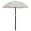 Parasol with Steel Pole – 180 cm, Sand