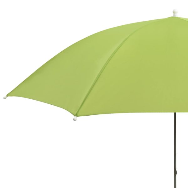 Camping Chair Parasols 2 pcs Green 105 cm