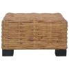 Coffee Table 47x47x28 cm Natural Rattan