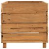 Raised Bed Recycled Teak and Steel – 100x40x38 cm