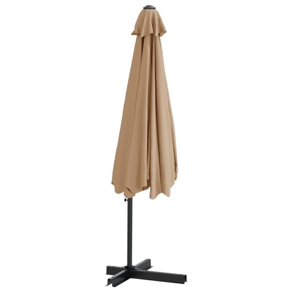 Outdoor Parasol with Steel Pole 300 cm – Taupe