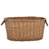 Firewood Basket with Carrying Handles 58x42x29 cm Natural Willow