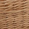 Firewood Basket with Carrying Handles 58x42x29 cm Natural Willow