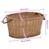 Firewood Basket with Carrying Handles 58x42x29 cm Natural Willow