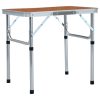 Folding Camping Table Aluminium 60×45 cm