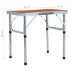 Folding Camping Table Aluminium 60×45 cm