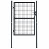 Mesh Garden Gate Galvanised Steel Grey – 100×175 cm