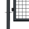 Mesh Garden Gate Galvanised Steel Grey – 100×175 cm