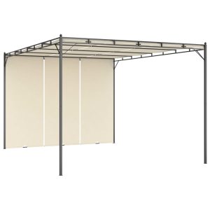 Garden Gazebo with Side Curtain