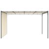 Garden Gazebo with Side Curtain – 4x3x2.25 m, Cream