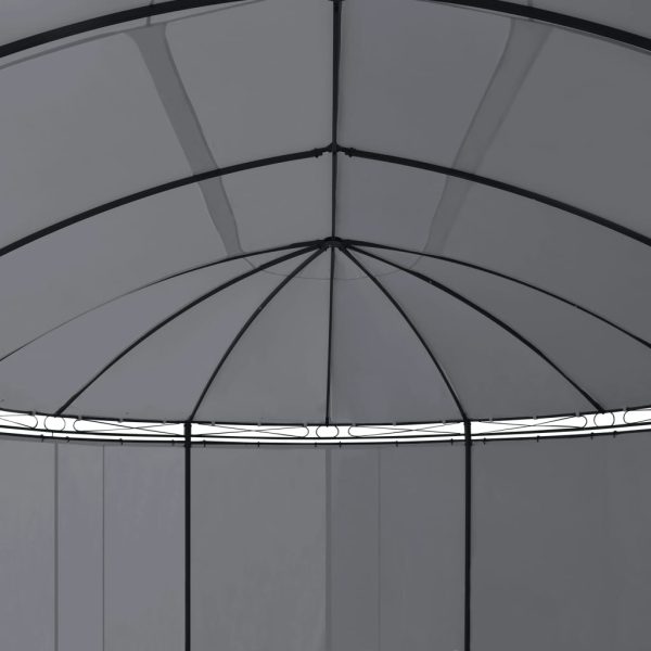 Gazebo with Curtains 520x349x255 cm – Anthracite