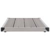 Outdoor Shower Tray WPC Stainless Steel – 110×62 cm, Grey