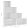 Book Cabinet/Room Divider 155x24x160 cm Engineered Wood – White