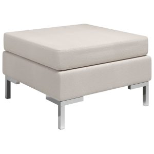 Hicksville Sectional Footrest with Cushion Farbic – Cream