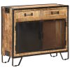 Sideboard 80x31x71 cm Solid Rough Mango Wood