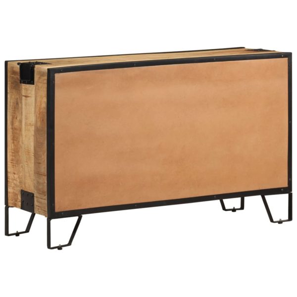 Sideboard 100x31x60 cm Solid Rough Mango Wood