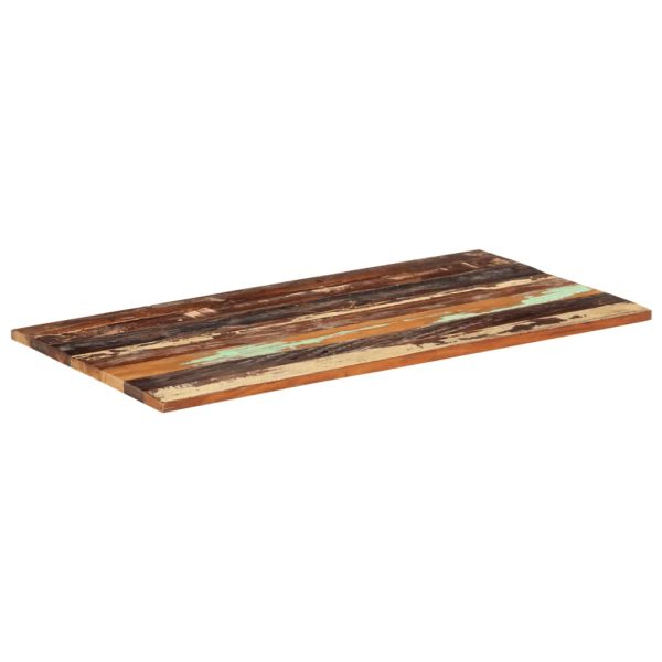 Rectangular Table Top 60×120 cm 25-27 mm Solid Reclaimed Wood