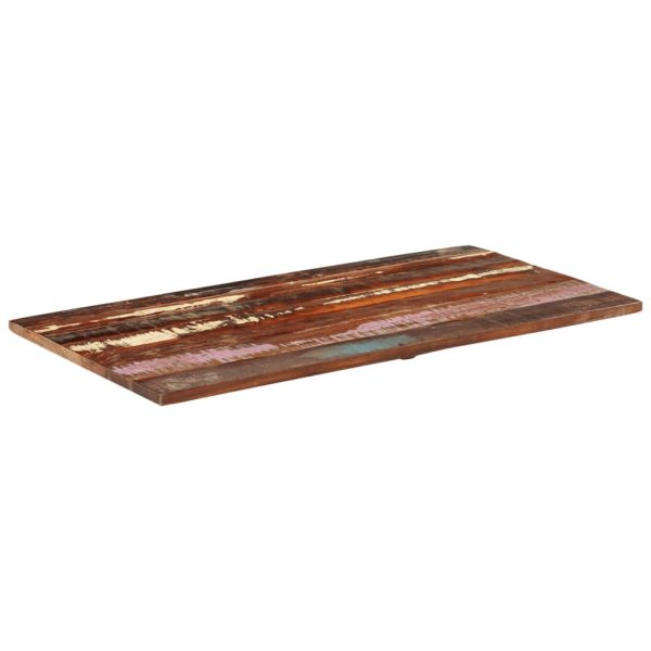 Rectangular Table Top 60×120 cm 25-27 mm Solid Reclaimed Wood