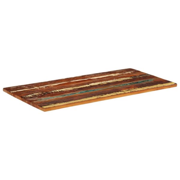 Rectangular Table Top 60×120 cm 25-27 mm Solid Reclaimed Wood