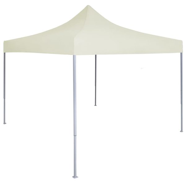 Professional Folding Party Tent 2×2 m Steel – Cream