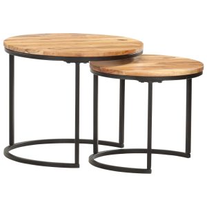 Nesting Tables 3 pcs – Solid Acacia Wood