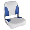 Boat Seat Foldable Backrest With Blue-white Pillow 41 x 36 x 48 cm – 2