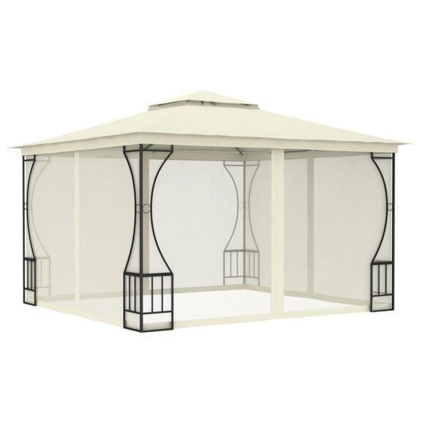 Gazebo with Nets – 300x300x265 cm, Cream