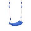 Swing Seats with Ropes 2 pcs Blue 38×16 cm Polyethene