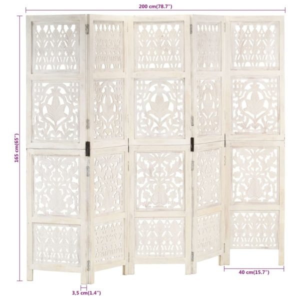 Whittier Hand carved Room Divider 200×165 cm Solid Mango Wood