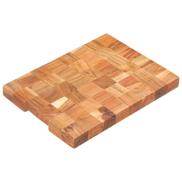 Chopping Board Solid Acacia Wood – 40x30x3.8 cm