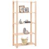 5-Tier Storage Racks 2 pcs 80x38x170 cm Solid Wood Pine 250 kg