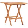 Folding Bistro Table 60x60x65 cm Solid Teak Wood