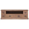 Claremont TV Cabinet 120x30x40 cm Solid Teak Wood