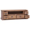 Claremont TV Cabinet 120x30x40 cm Solid Teak Wood