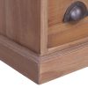 Claremont TV Cabinet 120x30x40 cm Solid Teak Wood