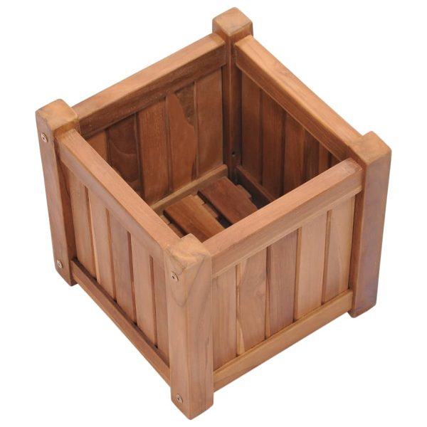 Raised Bed Solid Teak Wood – 30x30x30 cm