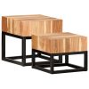 Castleton Side Tables 2 pcs Solid Acacia Wood