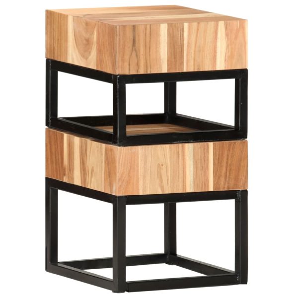 Castleton Side Tables 2 pcs Solid Acacia Wood