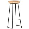 Bar Stools 2 pcs Solid Acacia Wood