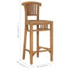 Bar Stool Solid Teak Wood