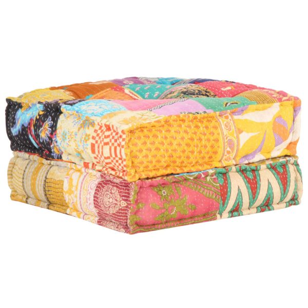 Coatbridge Pouffe 60x70x36 cm Patchwork Fabric