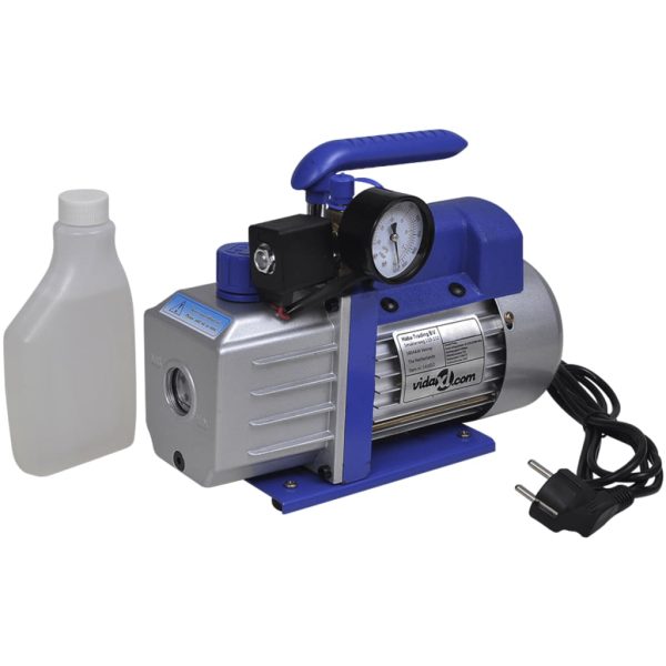 Single Stage Vacuum Pump with 4-Way Manifold Gauge Set