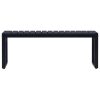 Garden Bench PS Board Black – 120.5x40x45 cm