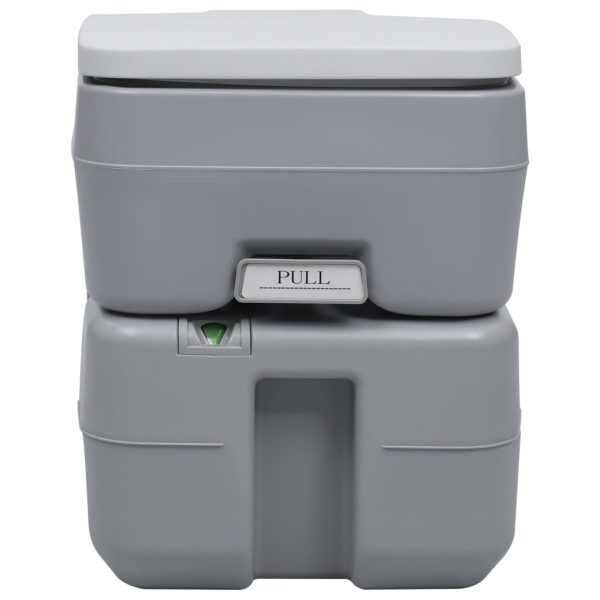 Portable Camping Toilet Grey 20+10 L