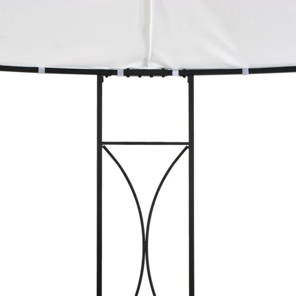 Gazebo 300×290 cm Round – White