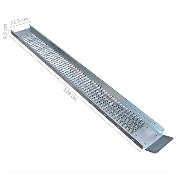 Steel Loading Ramps 2 pcs 450 kg