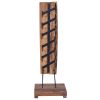 Wine Rack for 6 Bottles 35x35x100 cm Solid Teak Wood