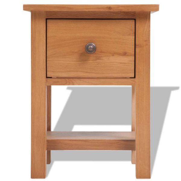 Glenville Nightstands 2 pcs 36x30x47 cm Solid Oak Wood